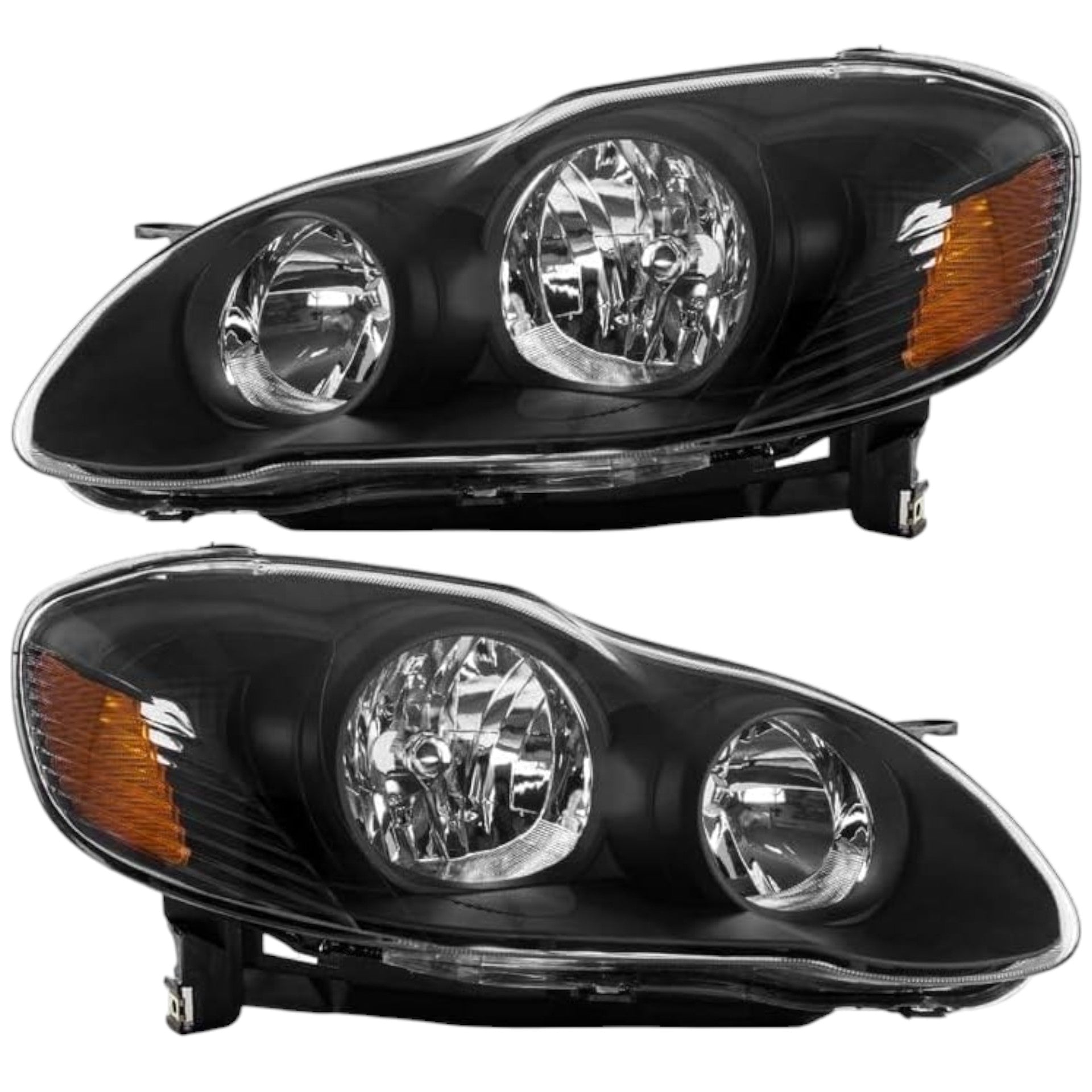 Faros Delanteros Toyota Corolla New Sensation 03 - 08 BLACK RAG