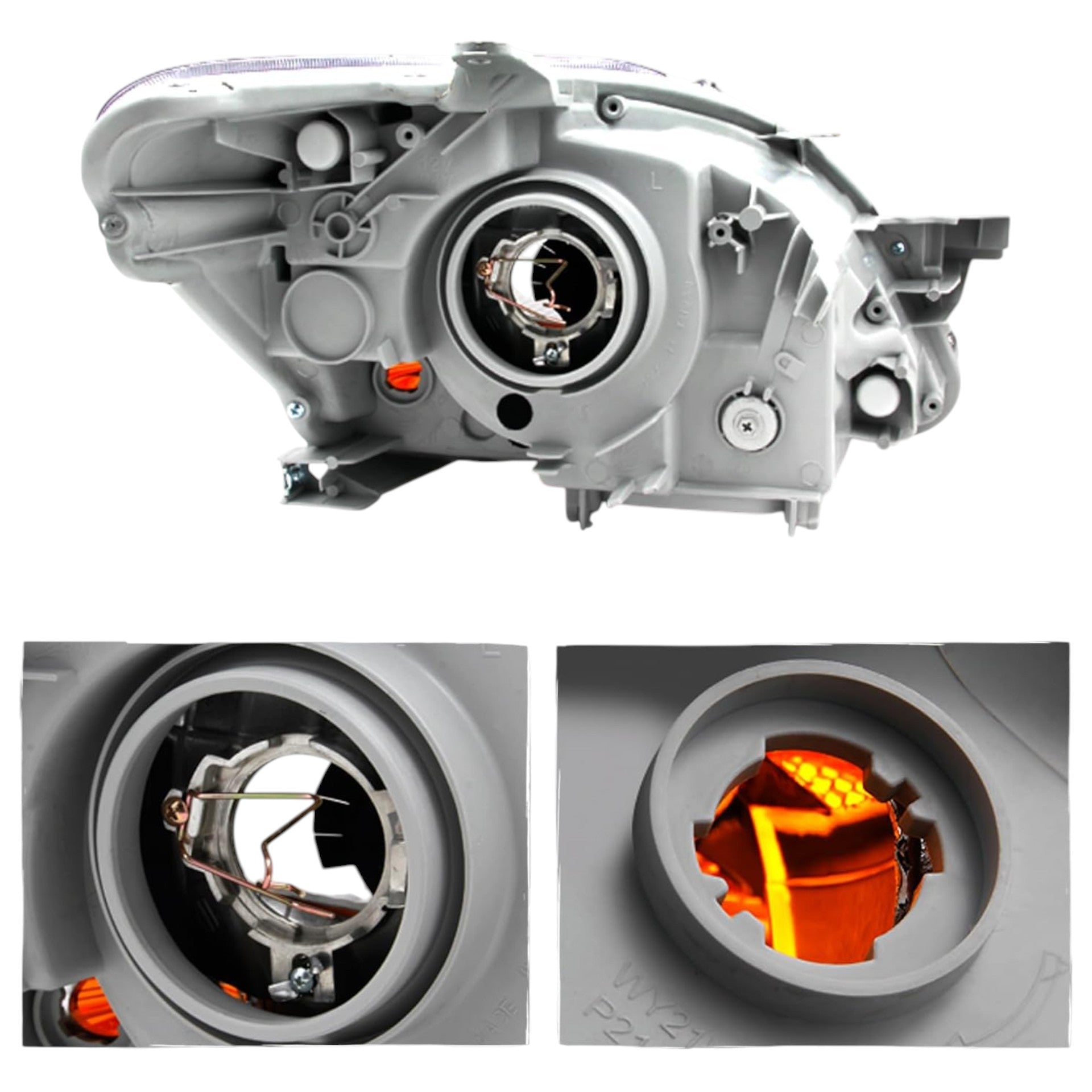 Faros Delanteros Toyota Yaris Belta 06 - 08 BLACK RAG