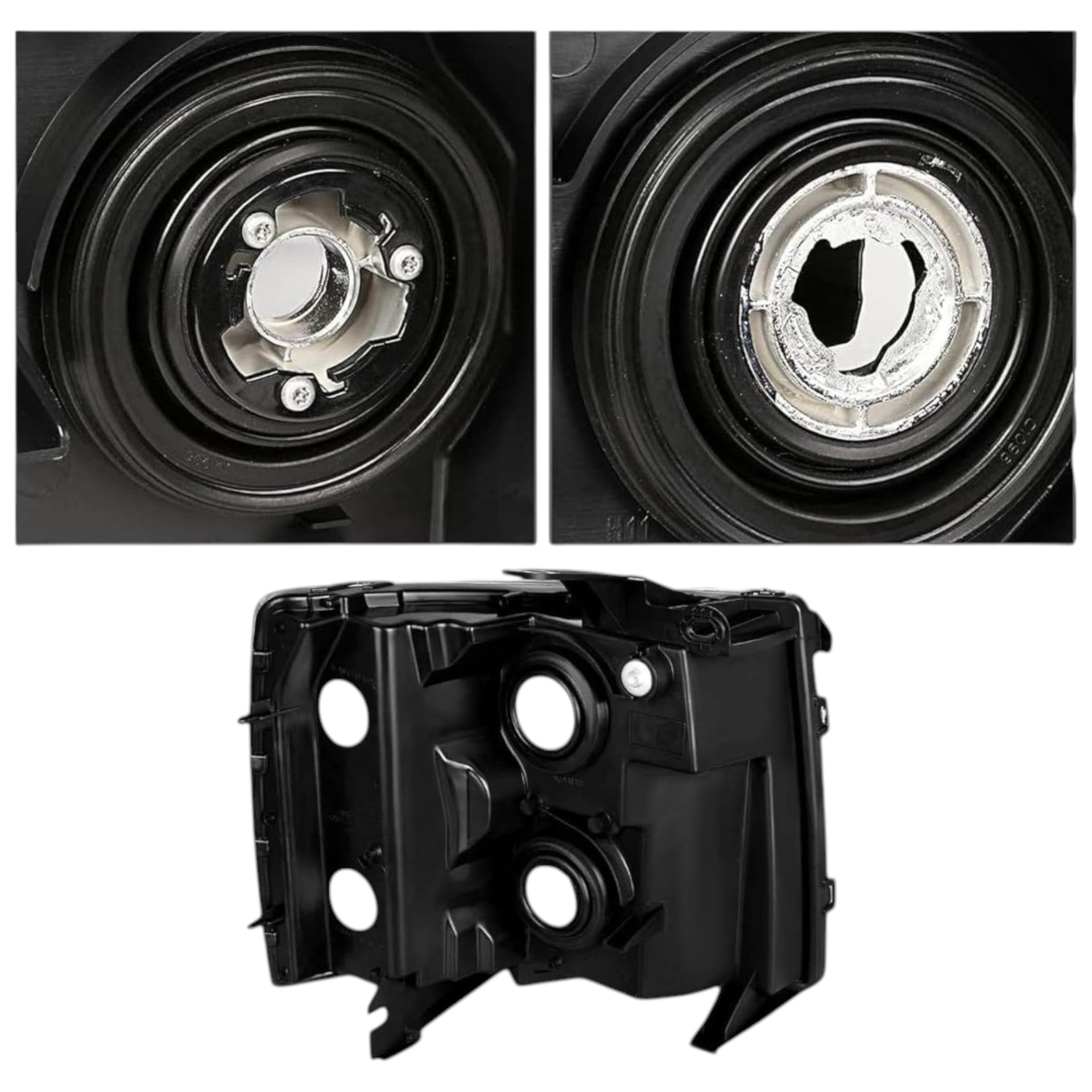 Faros Delanteros Silverado Rey Camión BLACK 5.3 07 - 14 RAG