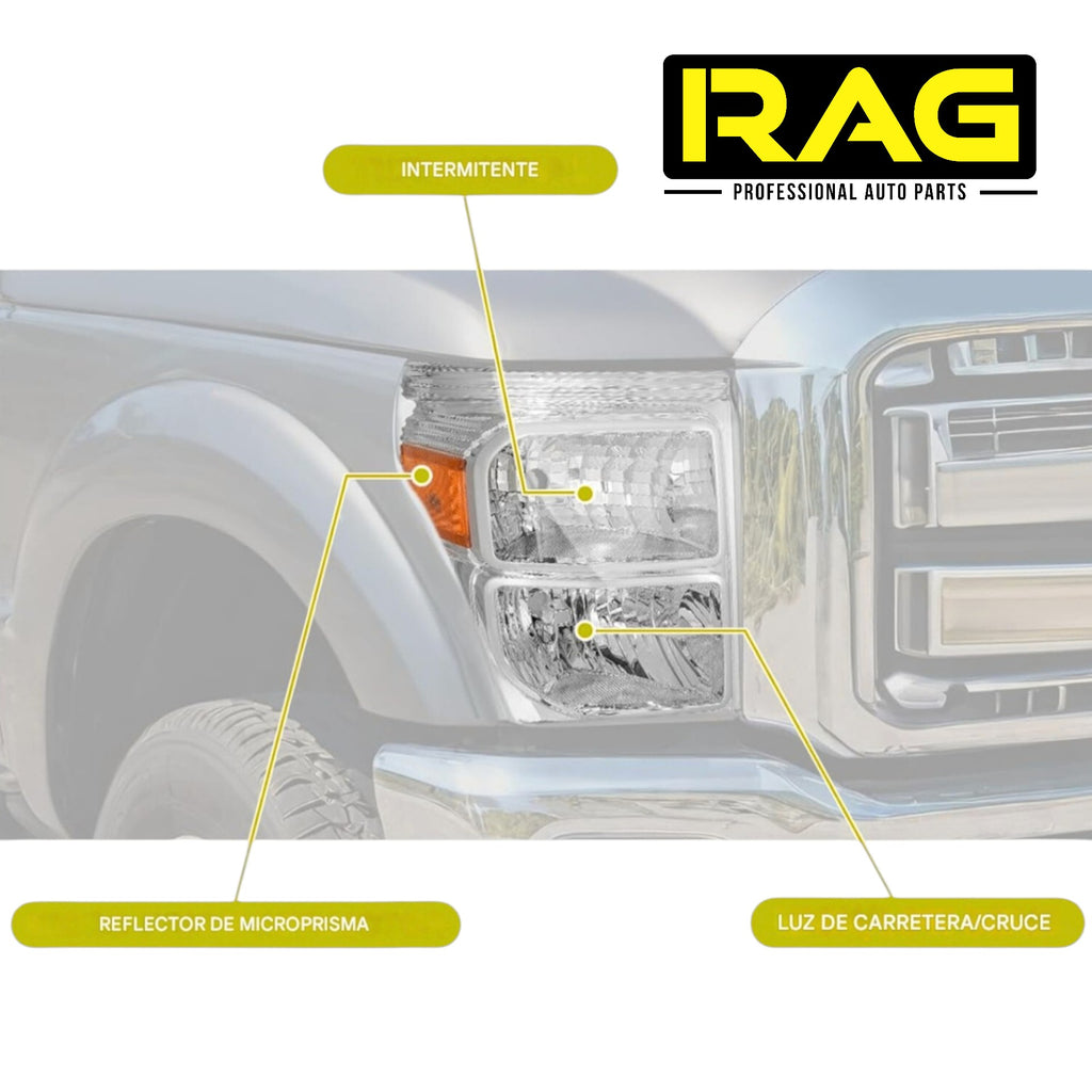 Faros Delanteros Ford F-250 Super Duty F350 RAG