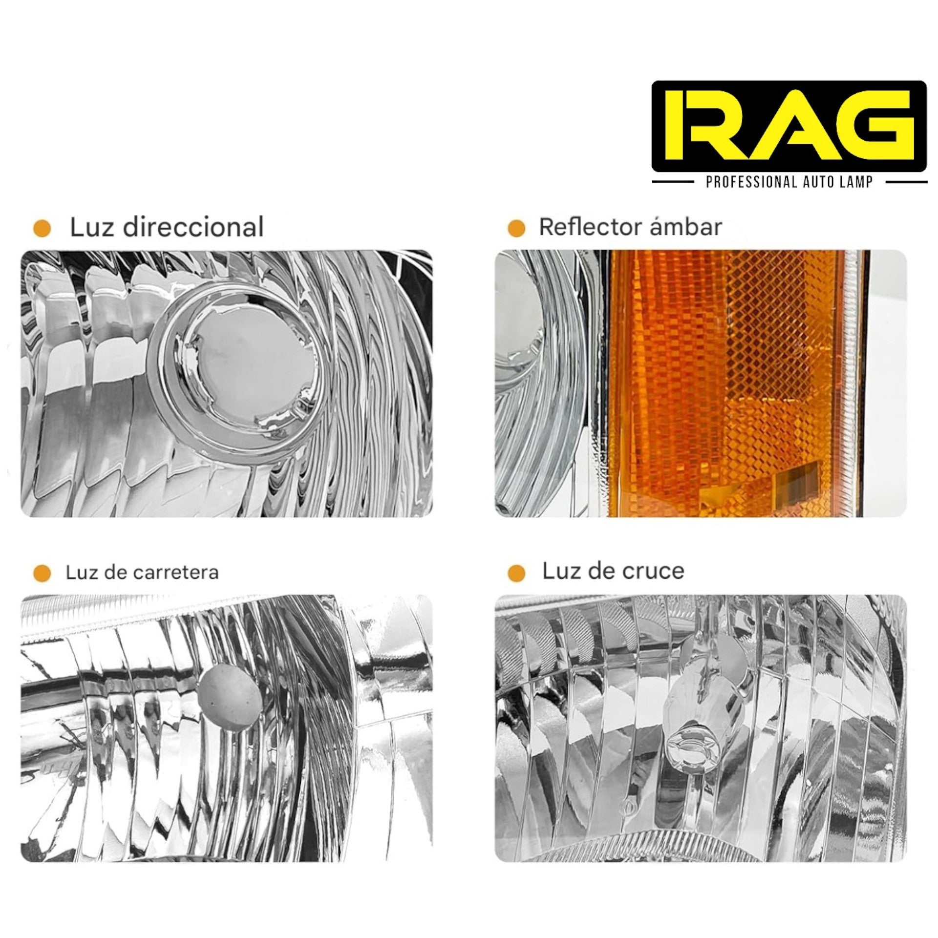 Faros Delanteros Silverado Cheyenne 5.3 Cara De Diablo WHITE 03-07 RAG