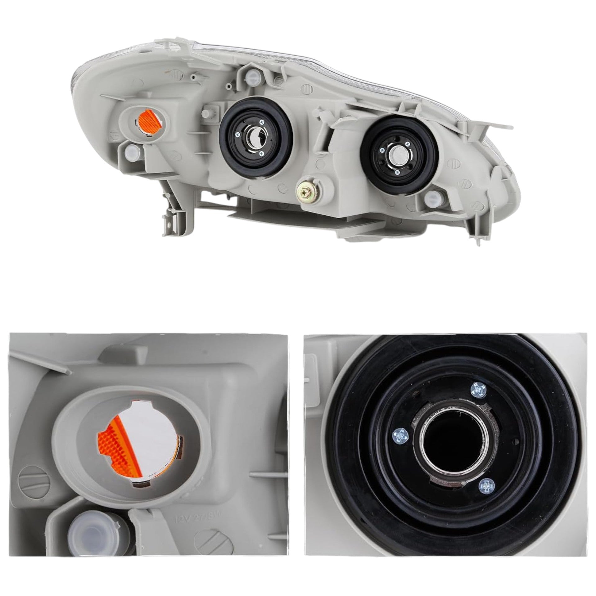 Faros Delanteros Toyota Corolla New Sensation 03 - 08 BLACK RAG