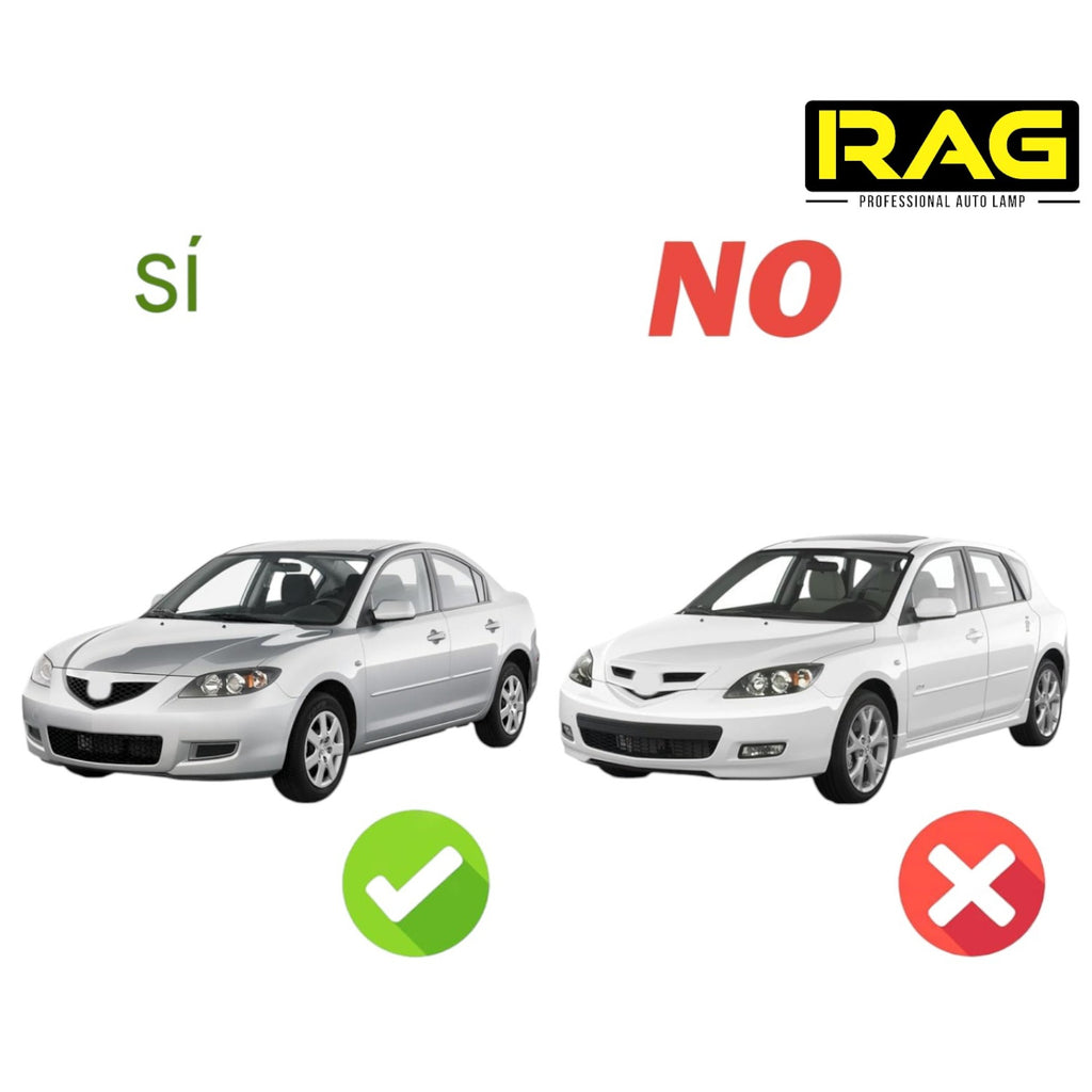 Faros Delanteros Mazda 3 2.0 03 - 08 RAG