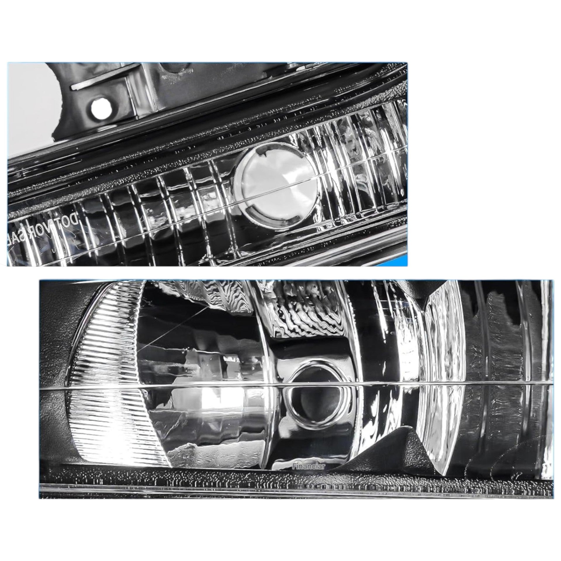 Faros Delanteros Rey Camión 5.3 Silverado WHITE 2007 - 2014 RAG
