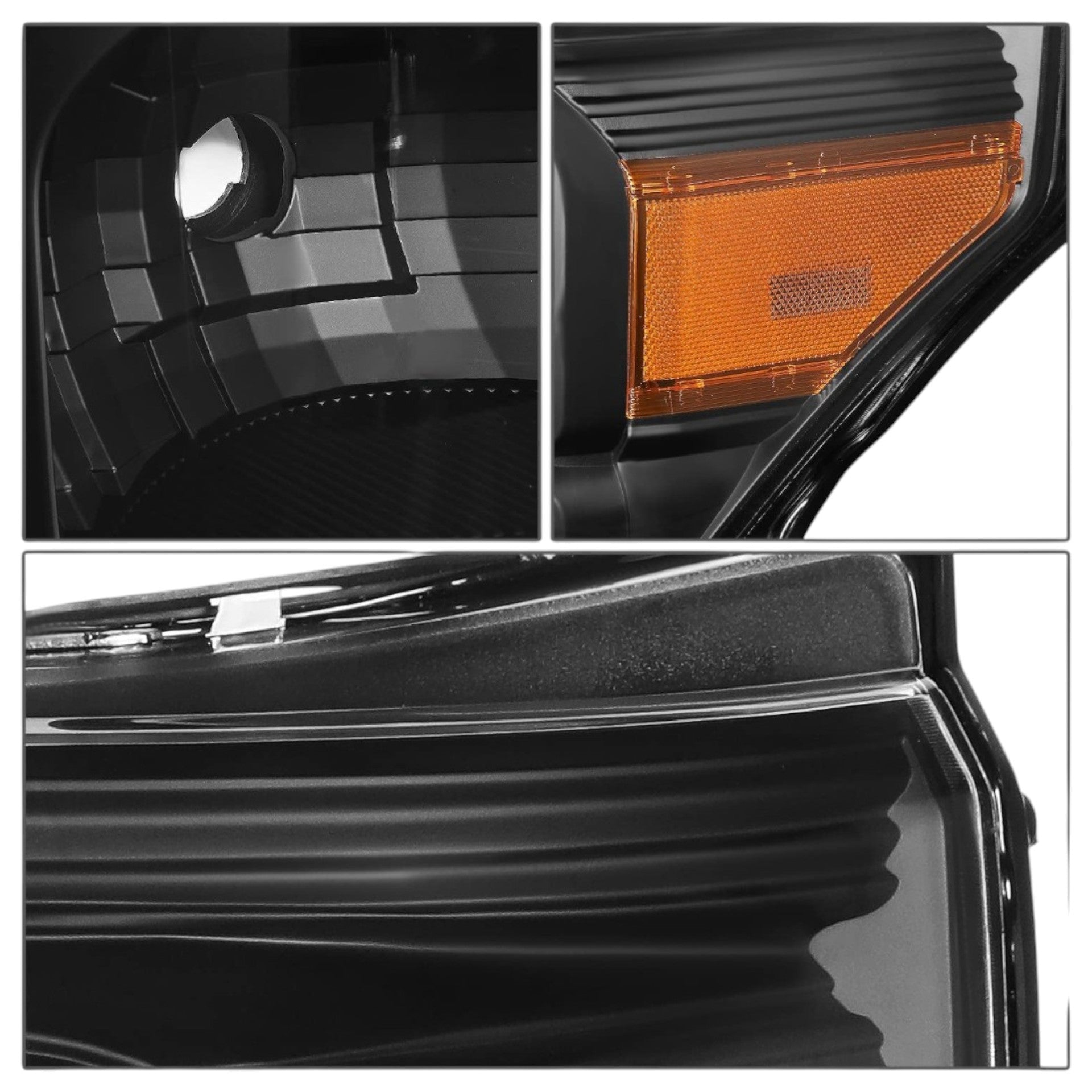 Faros Delanteros Ford Super Duty Negro F-250 F-350 12 - 15 RAG