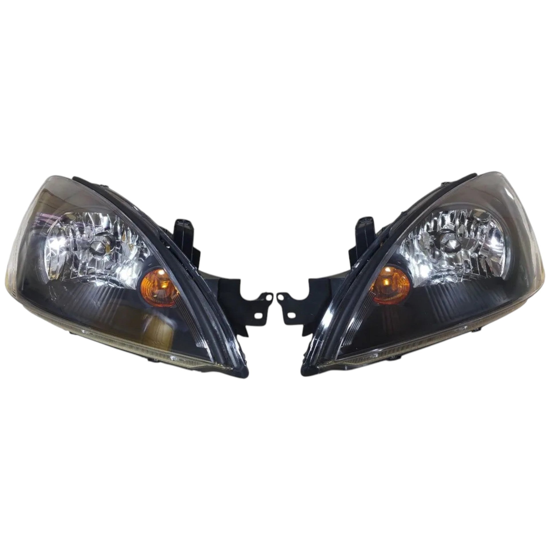 Faros Delanteros Mitsubishi Touring Lancer 1.6 2.0 Glx Negro RAG