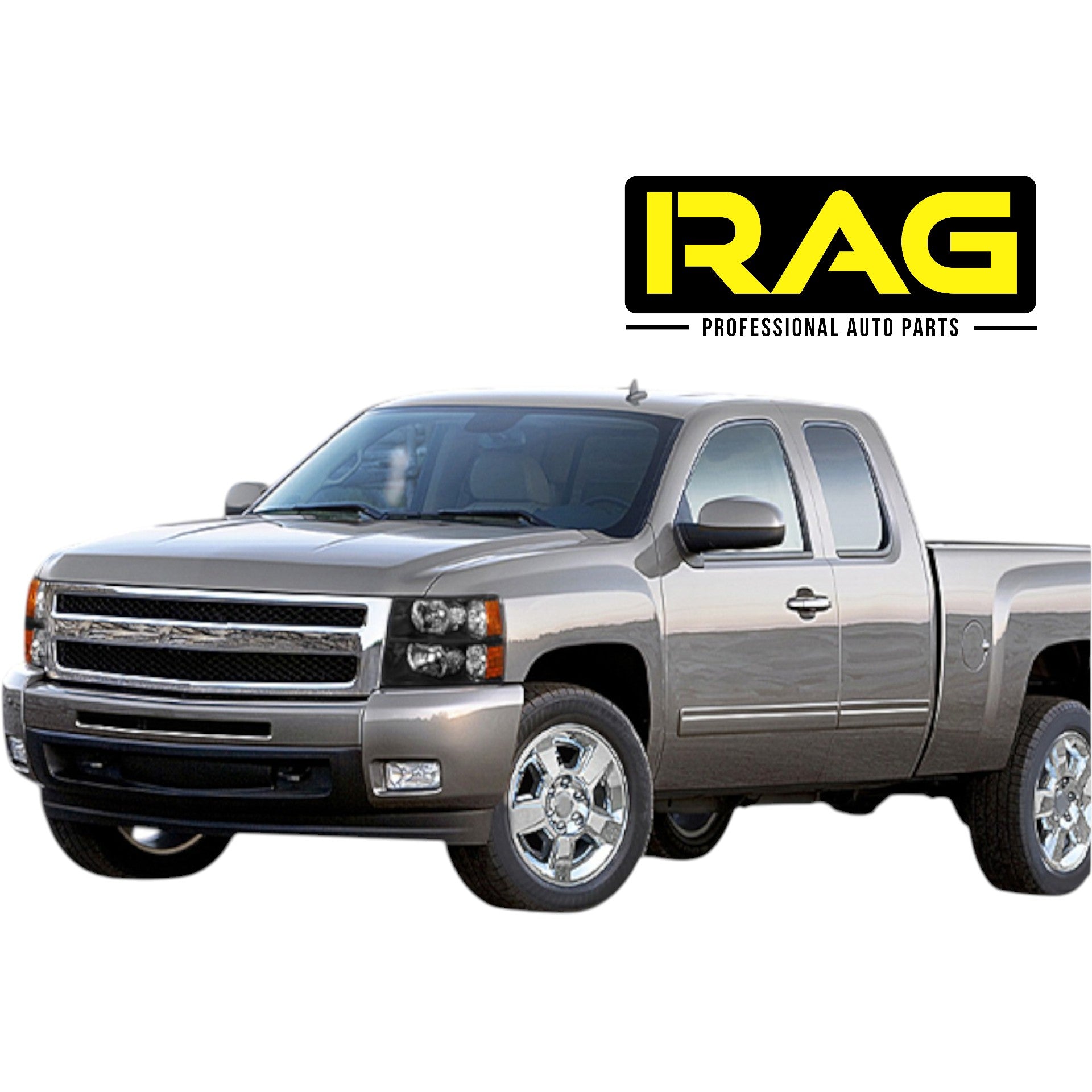 Faros Delanteros Silverado Rey Camión BLACK 5.3 07 - 14 RAG