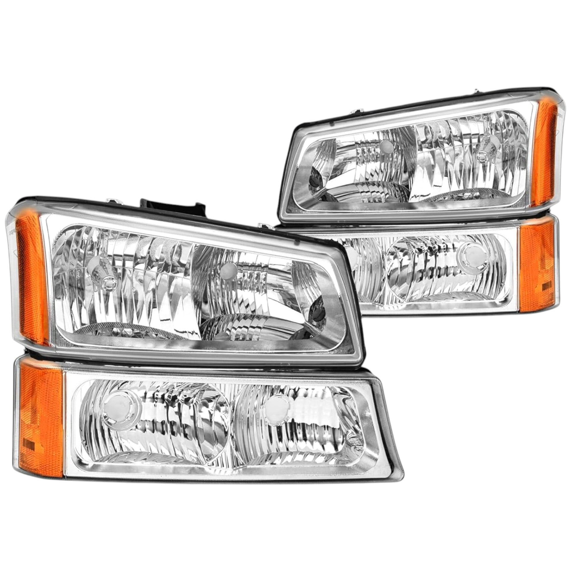 Faros Delanteros Silverado Cheyenne 5.3 Cara De Diablo WHITE 03-07 RAG